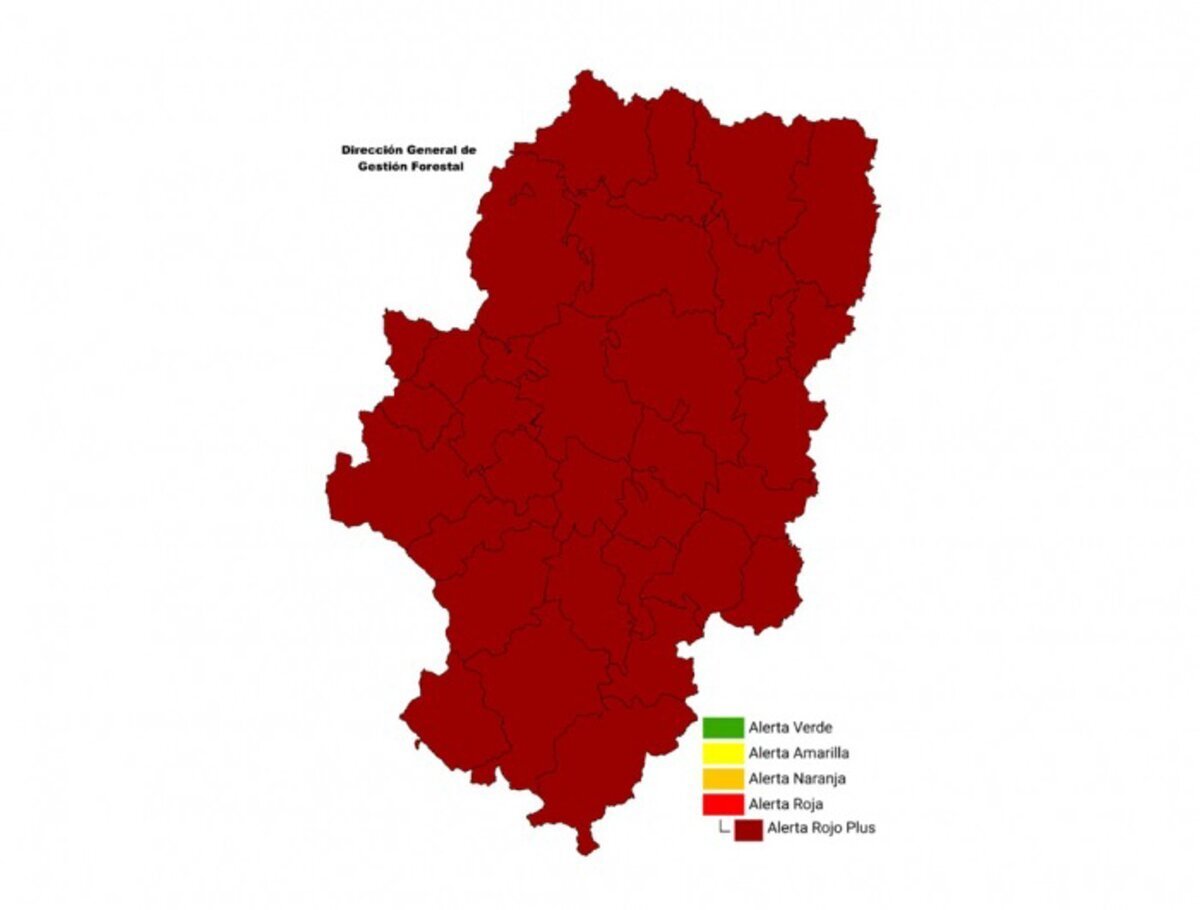 Máxima alerta por incendios en Aragón hasta el lunes 18