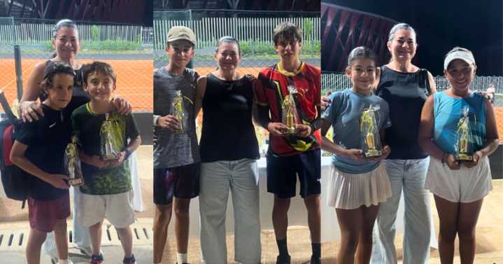 Tenistas tolimenses brillan en el Torneo Nacional Grado 4 realizado en el Complejo de Raquetas, con campeones en sencillos y dobles