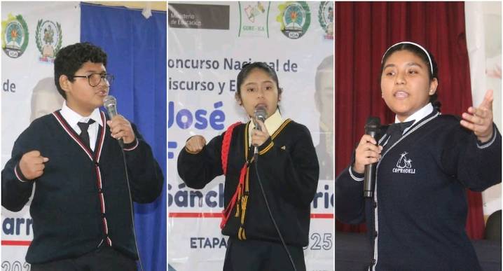 Escolares de Ica participan en el concurso nacional de discurso y ensayo “José Faustino Sánchez Carrión”
