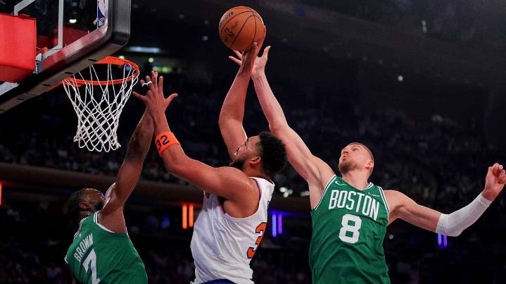 Kristaps Porzingis rudely welcomed to EuroBasket tournament by savage poster