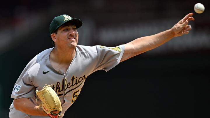 Jacob Lopez strikes out career-high 10 in 7 2/3 innings as A's beat the Nationals 6