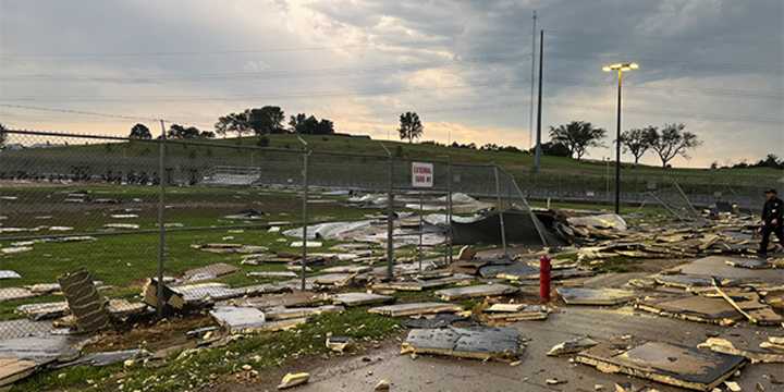 VIDEO: Storm rips roof from Nebraska prison