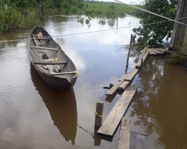 El río Orinoco volvió a subir “otro poquito” en Delta Amacuro tras las lluvias