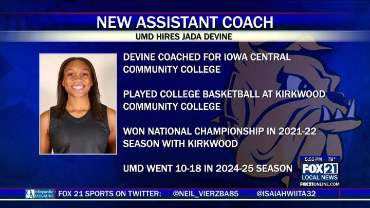 UMD Women’s Basketball Hires Jada Devine as Assistant Coach