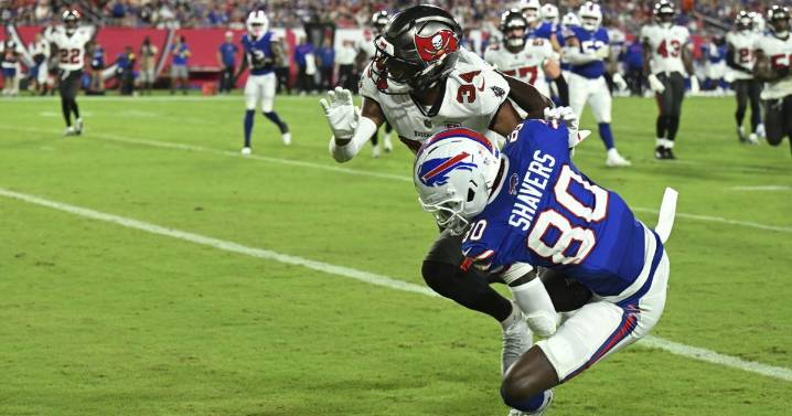 With Josh Allen sitting out, Shane Buechele leads Bills to a 23-19 preseason victory over the Bucs