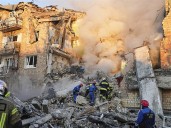 Major Russian attack includes rare strikes on the center of Kyiv, killing at least 18