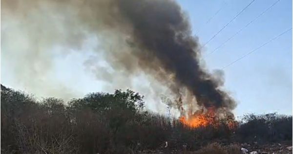 Terrible incendio en Güemes: las llamas avanzan cerca de ruta 10