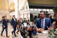 JD Vance, Stephen Miller mock 'old, white' protesters during DC National Guard visit after vulgar couch taunts