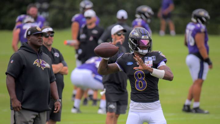 Lamar Jackson returned to practice on Monday