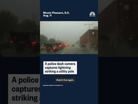 Massive South Carolina lightning strike caught on video