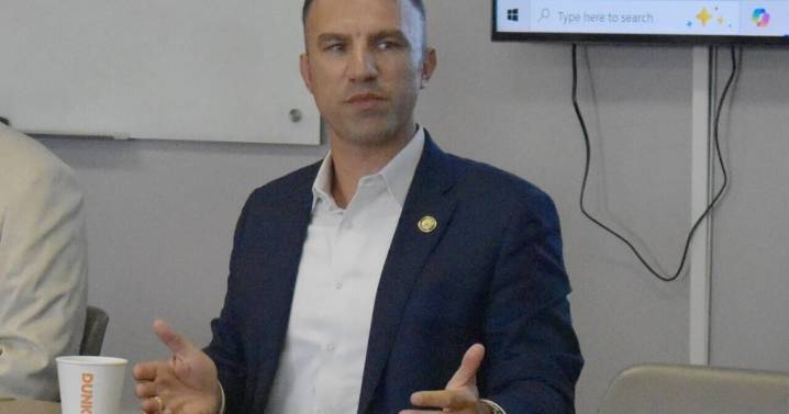 Rep. Rudy Yakym discusses One Big Beautiful Bill, Speedway Slammer during Logansport visit