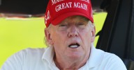 President Donald Trump’s Golfing Motorcade Greeted With Middle
