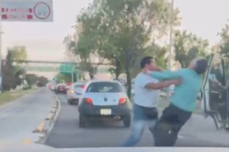 Video: Agreden a hombre de la tercera edad durante riña en el bulevar Felipe Ángeles, en Pachuca