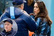 Jordon Hudson blows kiss to celebrate Belichick
