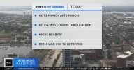 Hot, muggy afternoon, 'hit-or-miss' evening storms on Maryland's forecast