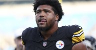 Steelers 1st-round pick Derrick Harmon carted off with knee injury