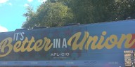 Workers rally as AFL-CIO national bus tour comes to Brewer
