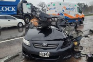 Violento accidente. Qué paso en Panamericana entre un auto y un camión
