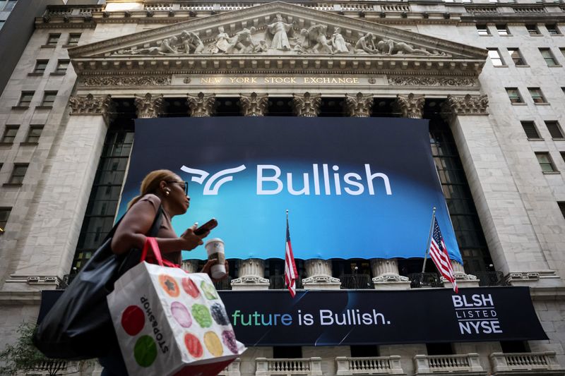 Crypto exchange Bullish valued at nearly $13.2 billion in blowout NYSE debut