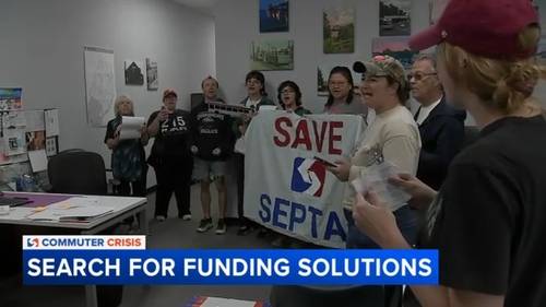 Philadelphia protesters stage sit-in at Republican State Sen. Joe Picozzi's office as SEPTA cuts loom