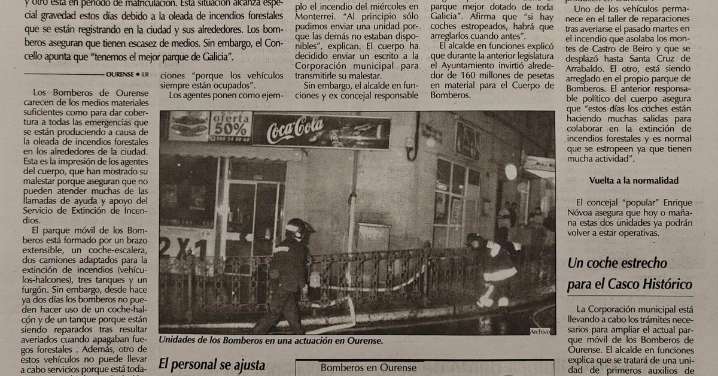 Historia en 4 tiempos | Los bomberos de Ourense, en precario