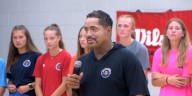 Former Harlem Globetrotter and Peoria basketball legend Curley Boo Johnson capped off his “Skills for Life” camp with Central Illinois HS stars helping guide the next generation
