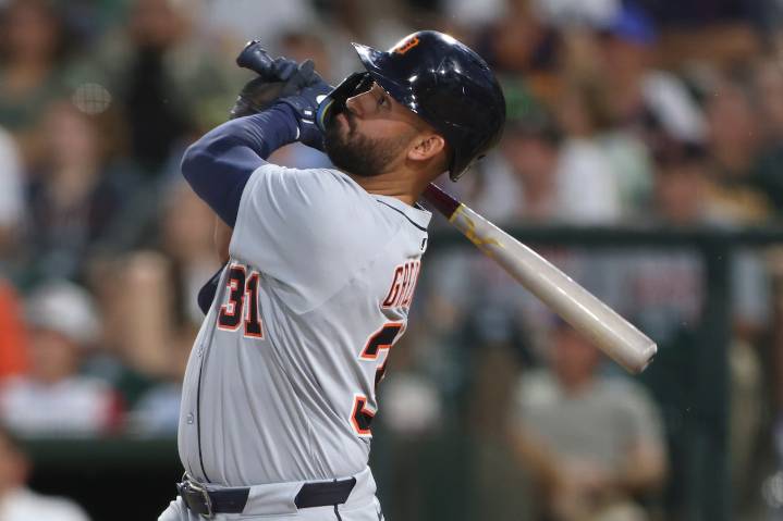 Riley Greene launches 471-foot grand slam, but Tigers fall to A’s in 10th