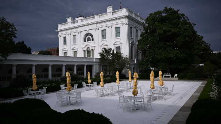 Trump makes over the Rose Garden, Mar