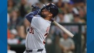 Hernaiz draws walk-off walk, Athletics beat Tigers 7