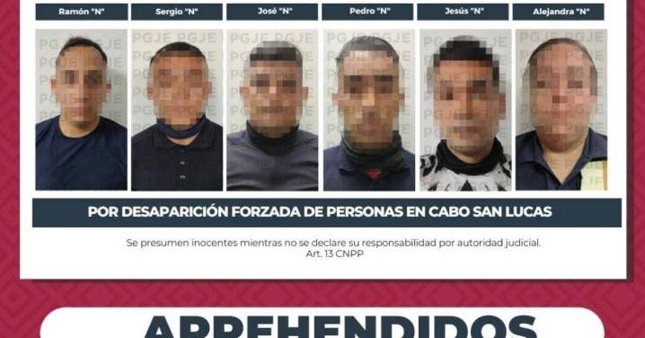 Detienen a 6 elementos de la Policía Municipal de Los Cabos por desaparición de 2 jóvenes
