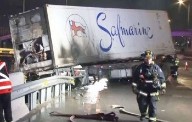 Horrible muerte de camionero en Quilicura: Chocó y se incendió la cabina