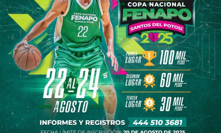 San Luis organiza la Copa Nacional Fenapo Santos del Potosí