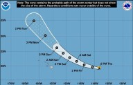Tropical storm continues spinning toward Hawaii