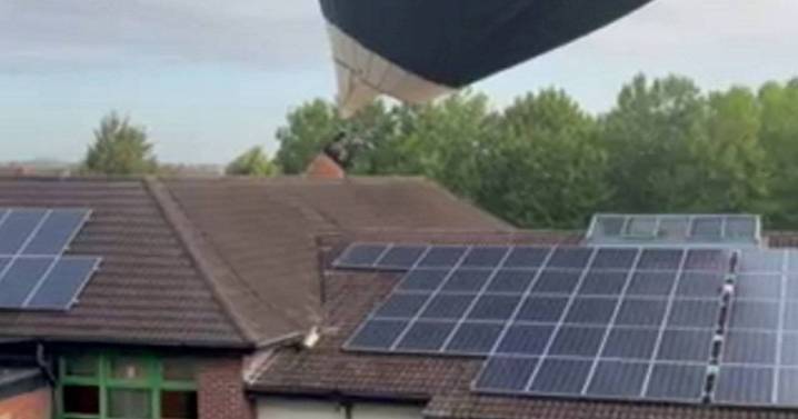 Video shows Bristol balloon crash with school roof after Fiesta ascent