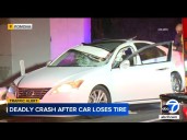 1 dead after tire reportedly hits windshield on 60 Fwy in Pomona