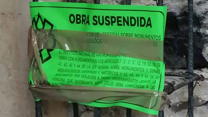 Suspende INAH obras en zaguán de iglesia de San Andrés Apóstol en Cuetzalan por daños al patrimonio