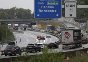 La AP-8 registra ocho kilómetros de retenciones a la altura de Irun en sentido Baiona