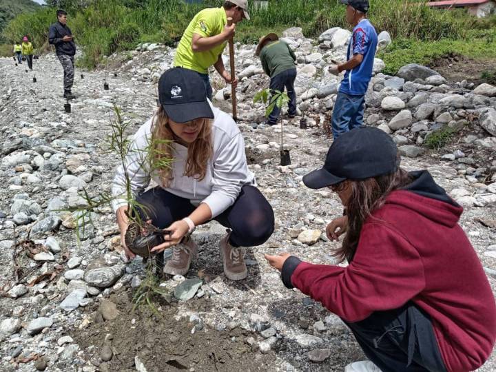 Autoridades hicieron jornada de reforestación en Mérida en zonas afectadas por las lluvias