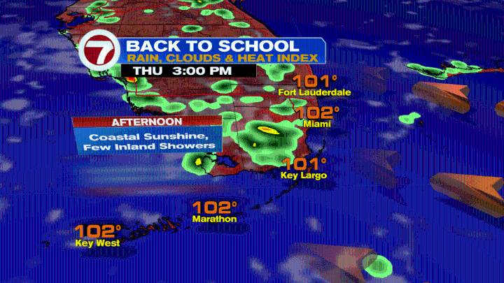 Summer Heat & Storms, Plus Distant Erin