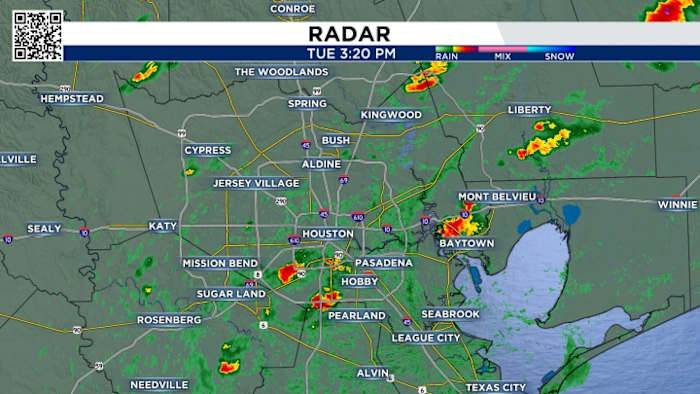 LIVE RADAR: Showers and thunderstorms developing across the Houston area