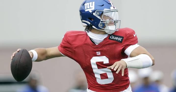 El novato Jaxson Dart está listo para jugar por los Giants en el inicio de pretemporada