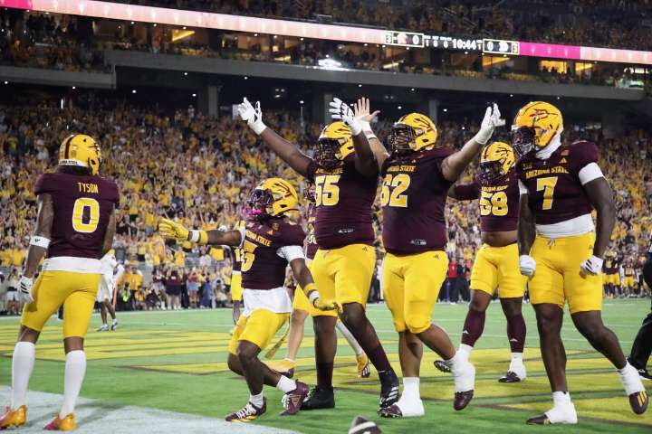 Arizona State won its opener. The biggest part was everyone was there to see it