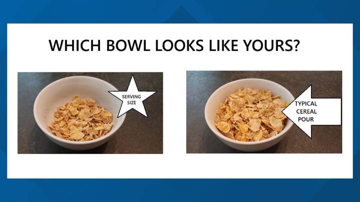 A better breakfast: 'Even if your family likes a sugary cereal, eat it, just mix it with a healthier cereal'