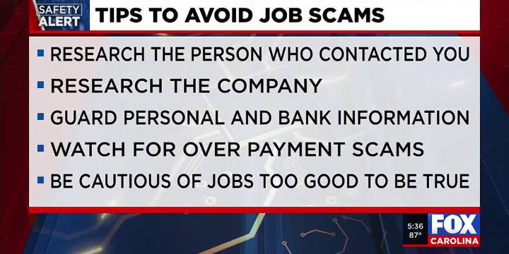 Safety Alert: Better Business Bureau warns about recent job scams