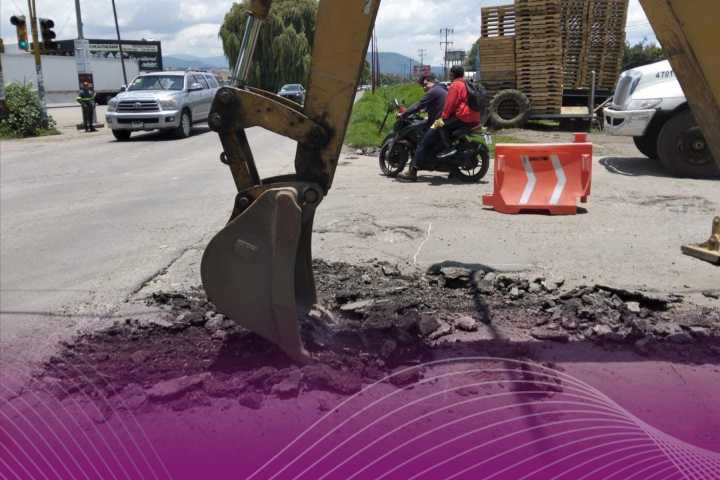 Mejoran vialidades en Ocoyoacac