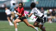 Delaware high schools showcase girls flag football at Eagles game
