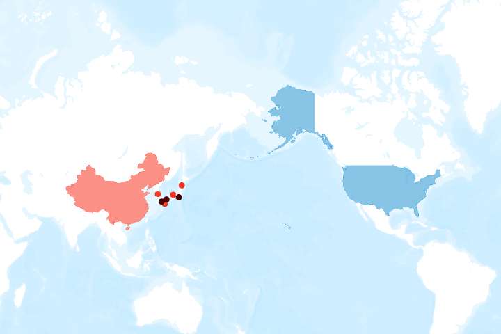 Map Shows F-35 Bases and Jet Fighter Carriers Near China