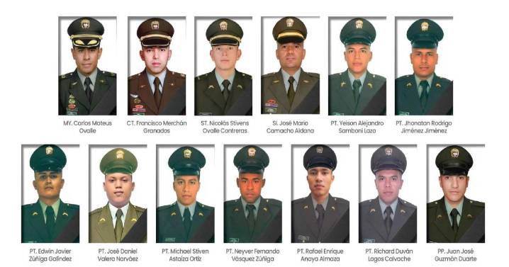 Antioquia decretará un día de duelo por los 13 policías asesinados en Amalfi
