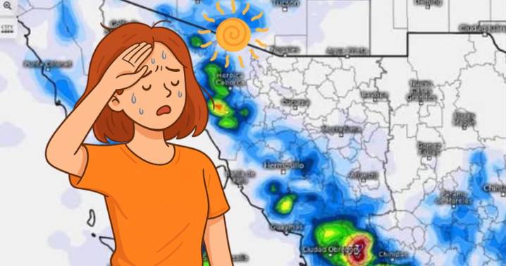 Alertan por tormentas eléctricas y calor extremo en sonora: se esperan lluvias de hasta 75 mm y temperaturas mayores a 42°c