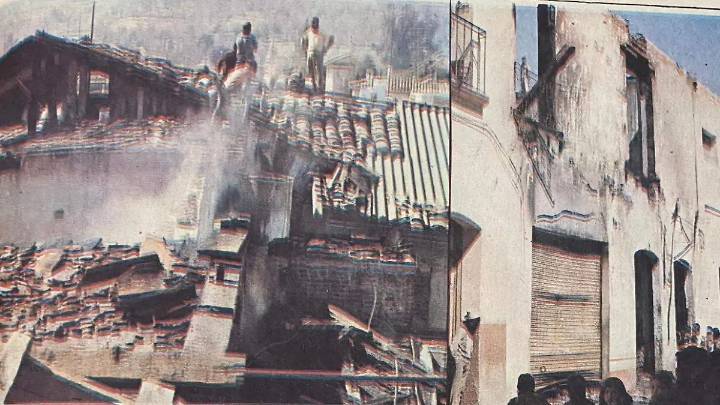 Cuando un épico incendió amenazó con devorar una manzana completa en Zacatlán